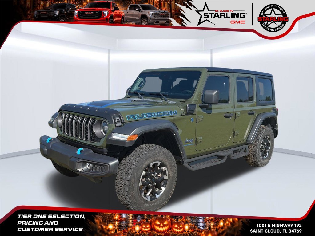 Used 2024 Jeep Wrangler Unlimited Rubicon 4xe w/ Technology Group