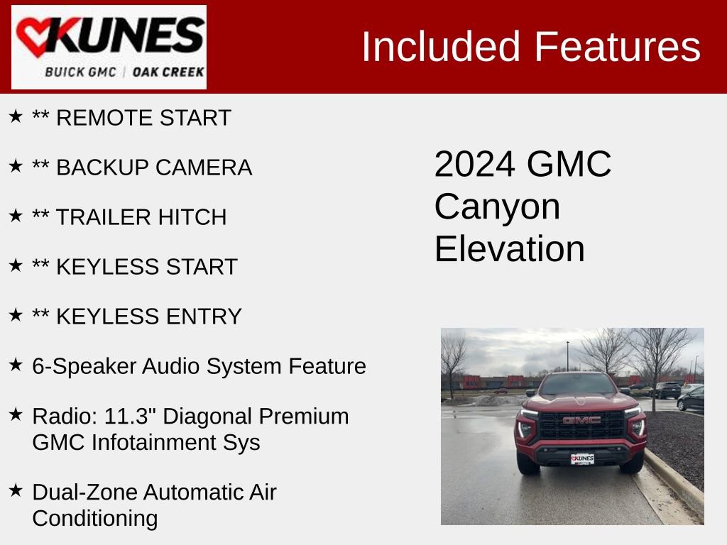 Used 2024 GMC Canyon Elevation w/ Convenience Package image 2