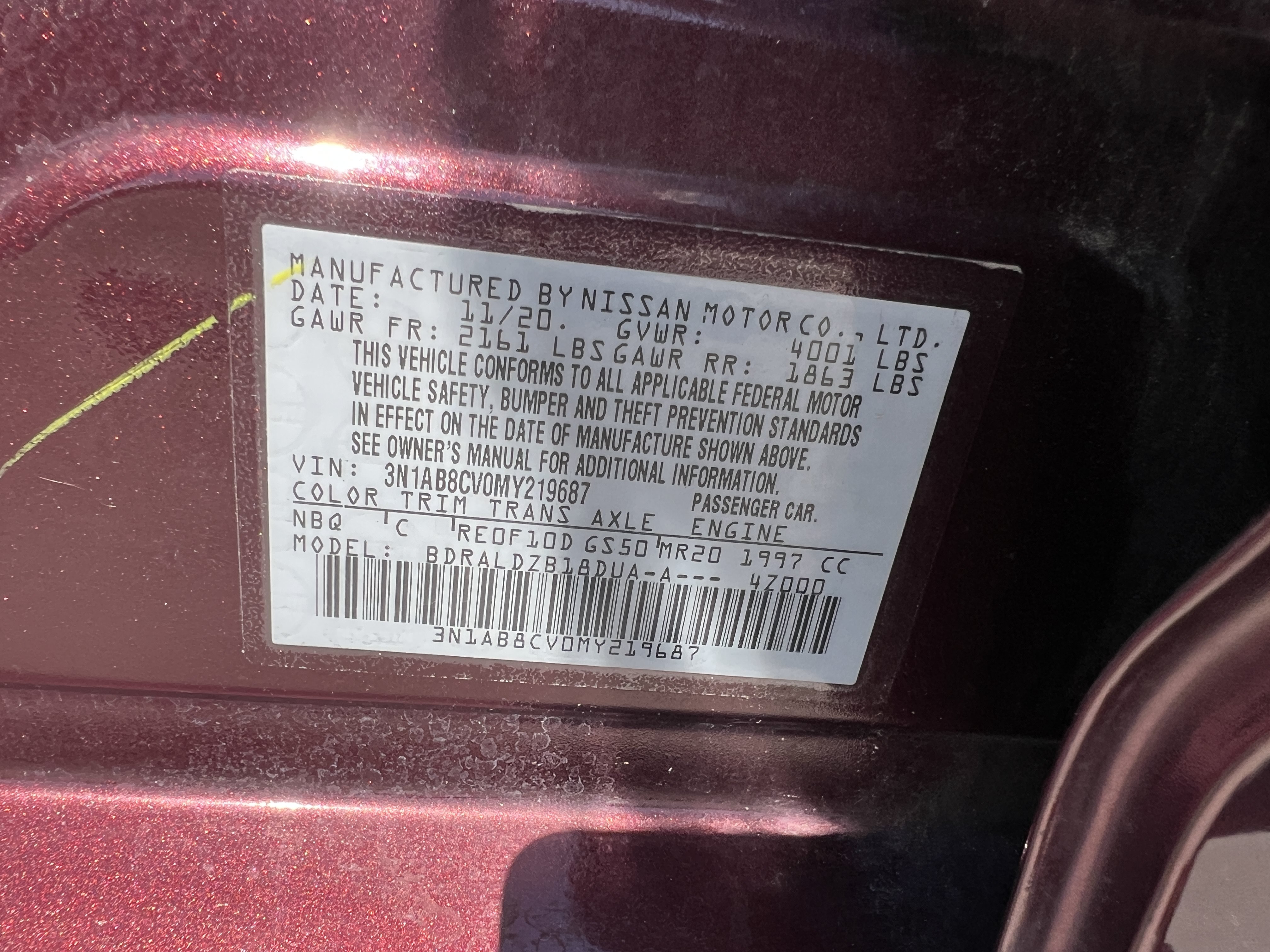 Used 2021 Nissan Sentra SV w/ SV Premium Package FWD image 14