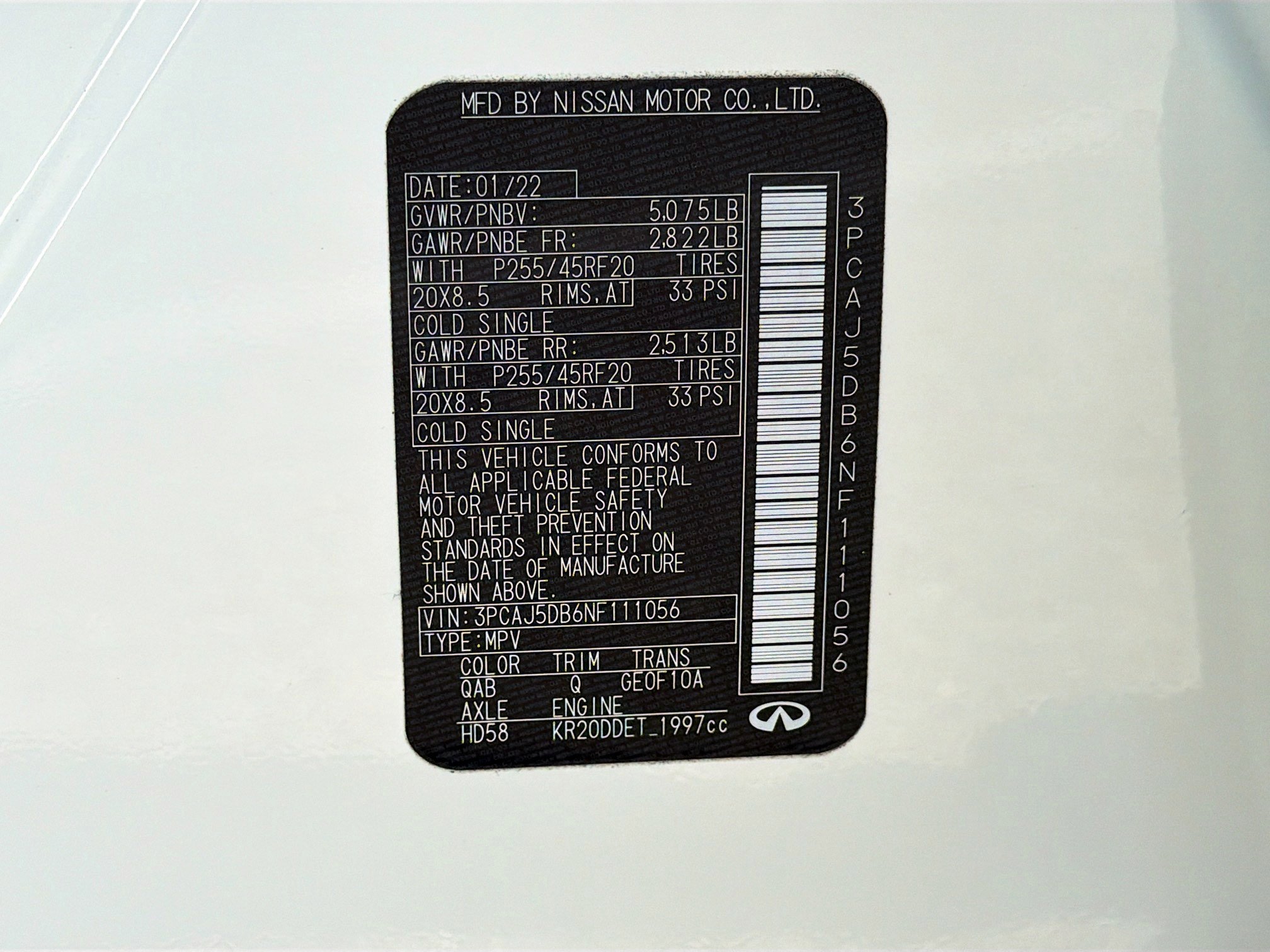 Used 2022 INFINITI QX50 Autograph image 45