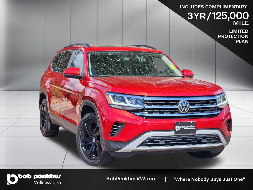 Used 2021 Volkswagen Atlas SE w/ Panoramic Sunroof Package FWD image 1