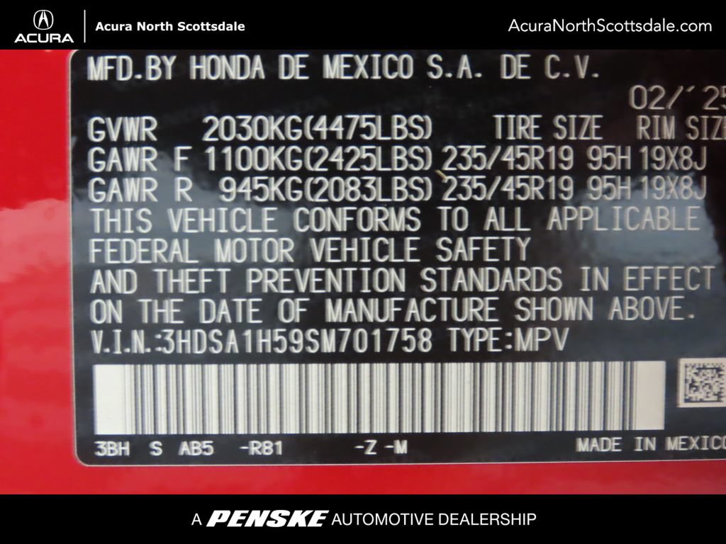 Certified 2025 Acura ADX A-Spec FWD image 37