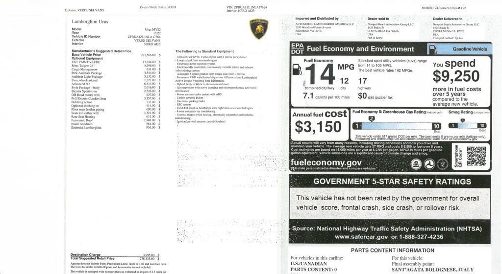 Used 2022 Lamborghini Urus AWD/4WD image 20
