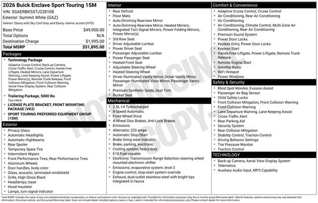 Used 2026 Buick Enclave Sport Touring FWD image 7