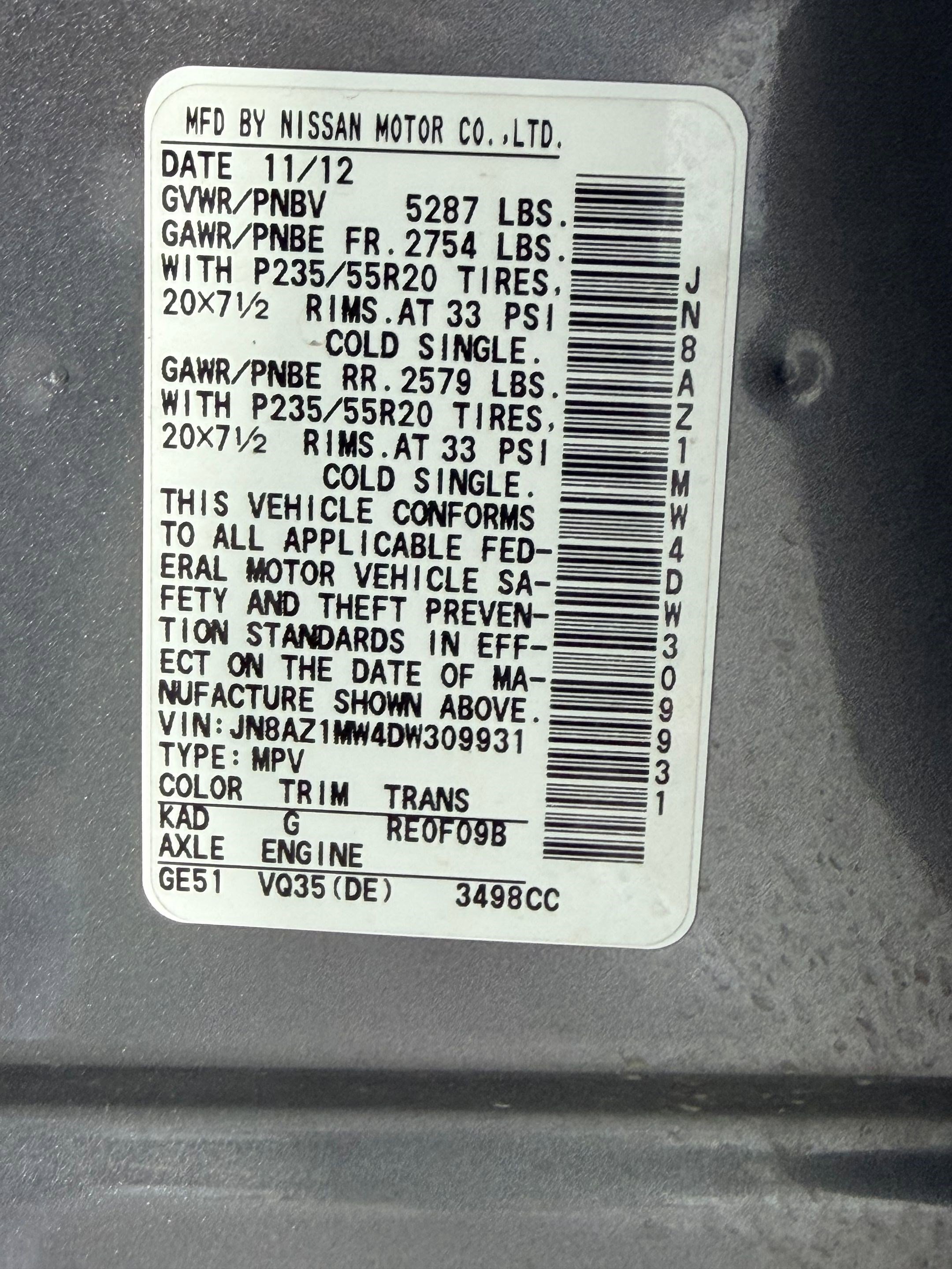 Used 2013 Nissan Murano LE w/ Platinum Pkg image 21