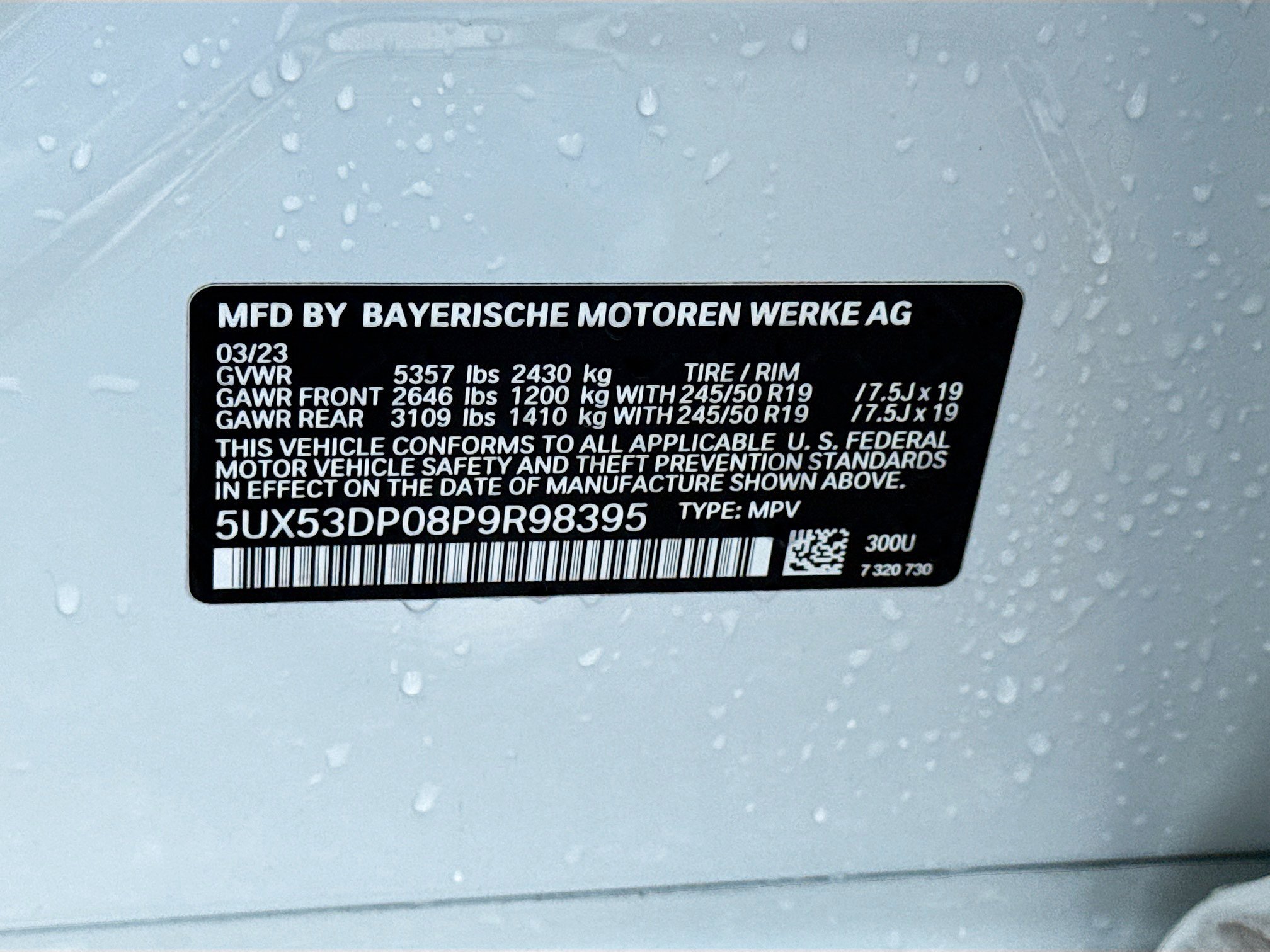 Used 2023 BMW X3 xDrive30i w/ M Sport Package image 45