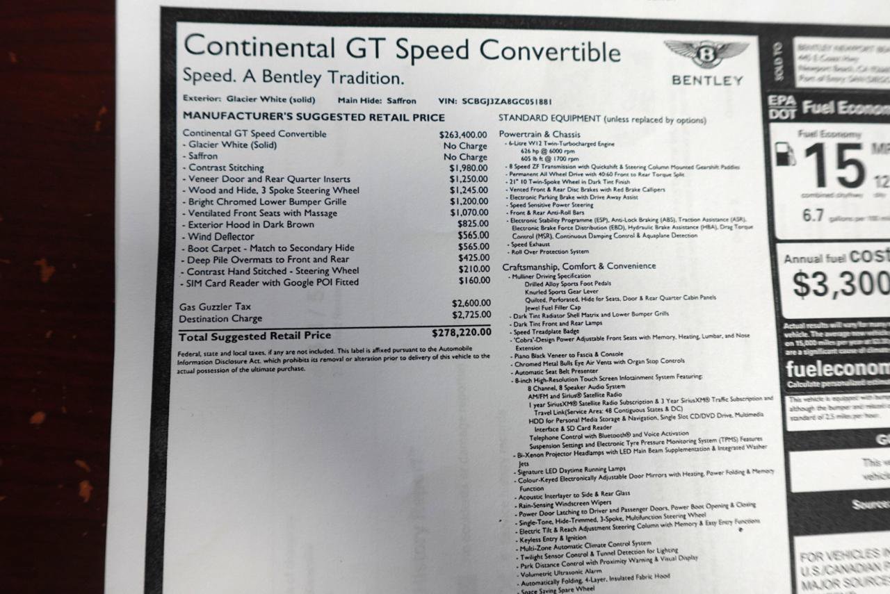 Used 2016 Bentley Continental GT Speed AWD/4WD image 26