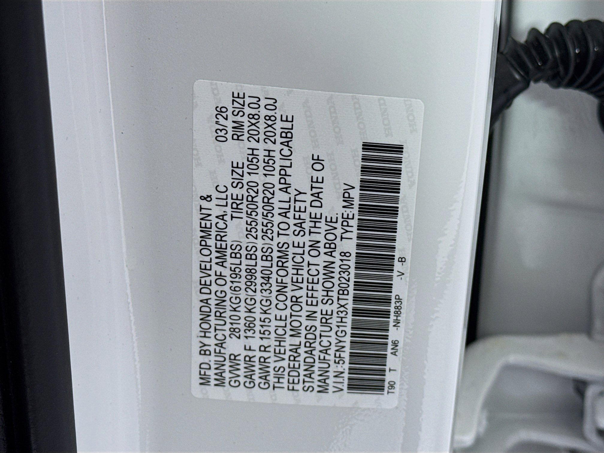 New 2026 Honda Pilot Sport image 33