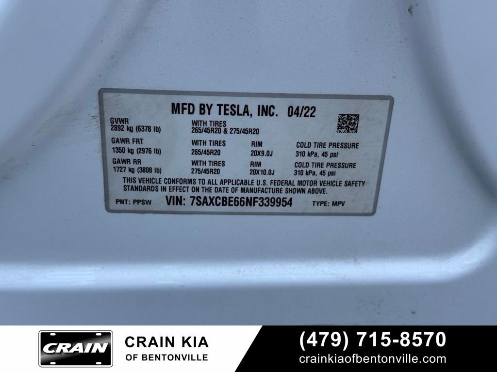 Used 2022 Tesla Model X Plaid AWD/4WD image 26