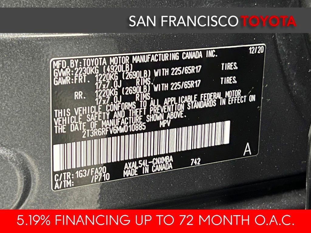 Certified 2021 Toyota RAV4 XLE w/ Convenience Package AWD/4WD image 41