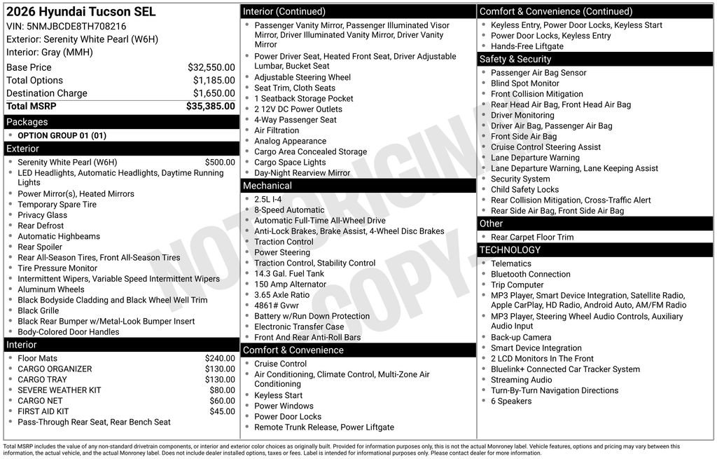 New 2026 Hyundai Tucson SEL Plus AWD/4WD image 6