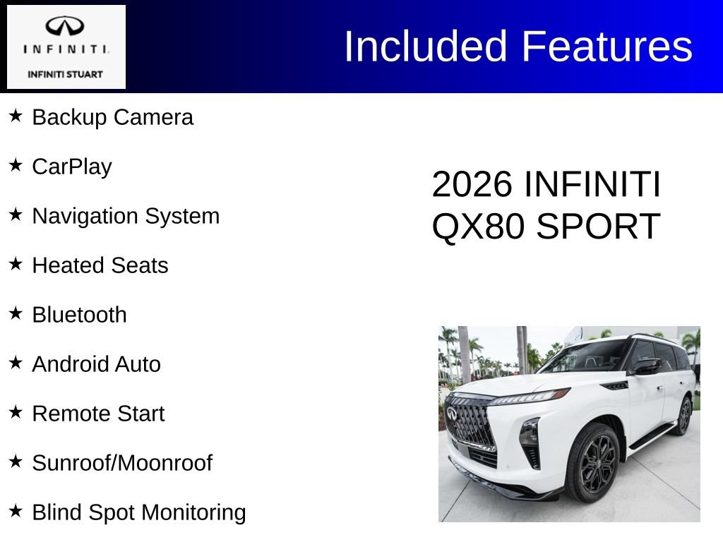 Certified 2026 INFINITI QX80 4WD w/ Sport Exterior Package image 3