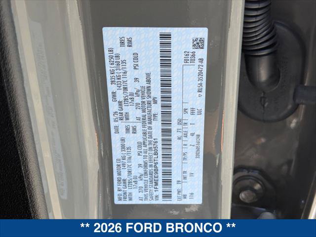 New 2026 Ford Bronco Badlands AWD/4WD image 19