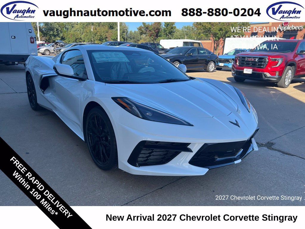 New 2027 Chevrolet Corvette Stingray Coupe w/ Battery Protection Package RWD 360° Tour