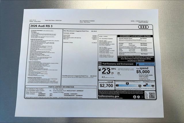New 2026 Audi RS 3 image 13