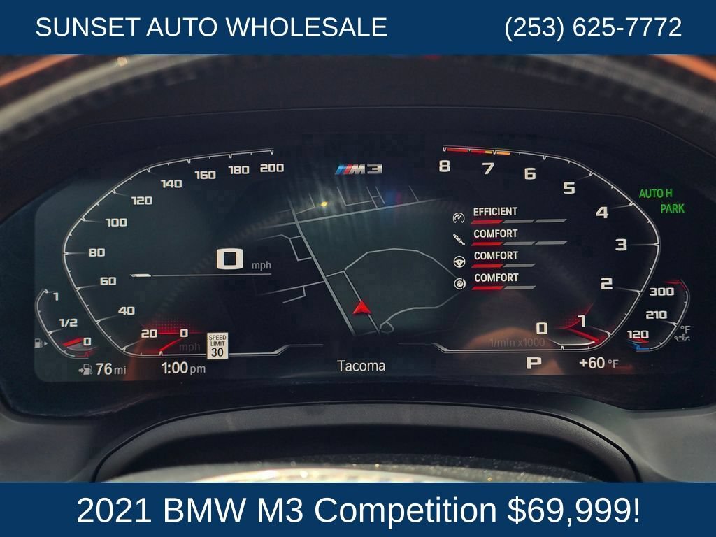 Used 2021 BMW M3 Competition RWD image 38