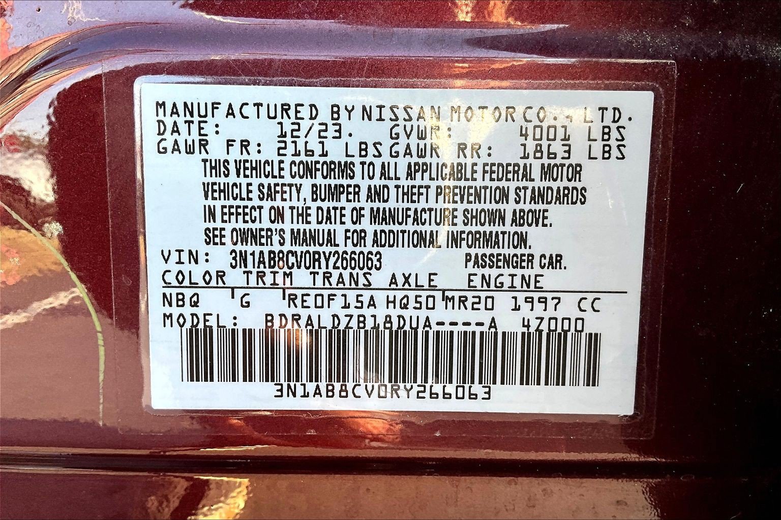 Used 2024 Nissan Sentra SV FWD image 19