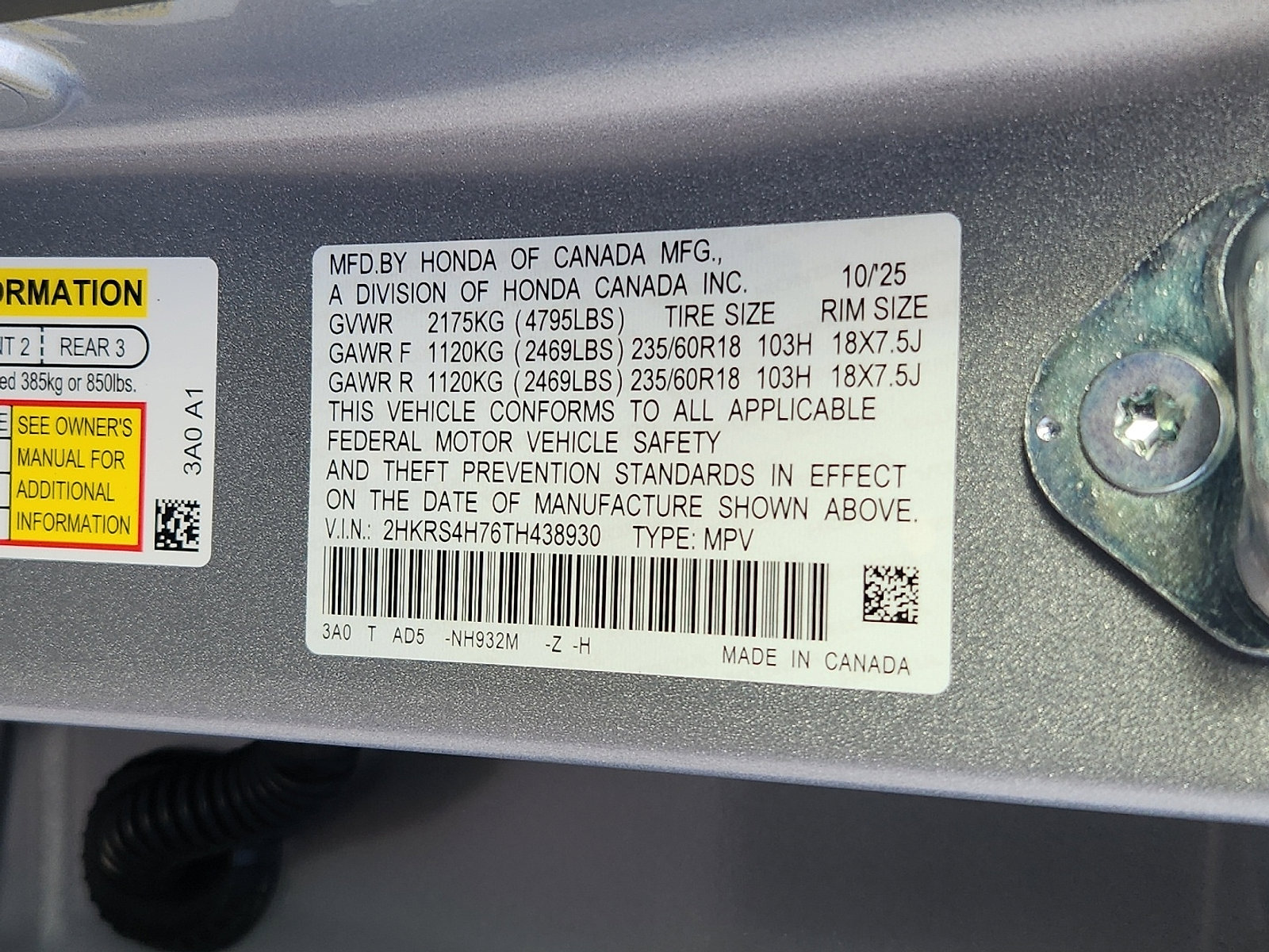 New 2026 Honda CR-V EX-L image 17