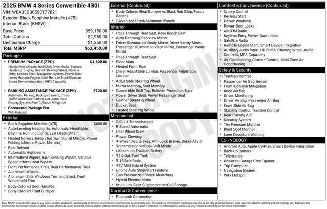 Used 2025 BMW 430i Convertible RWD image 5
