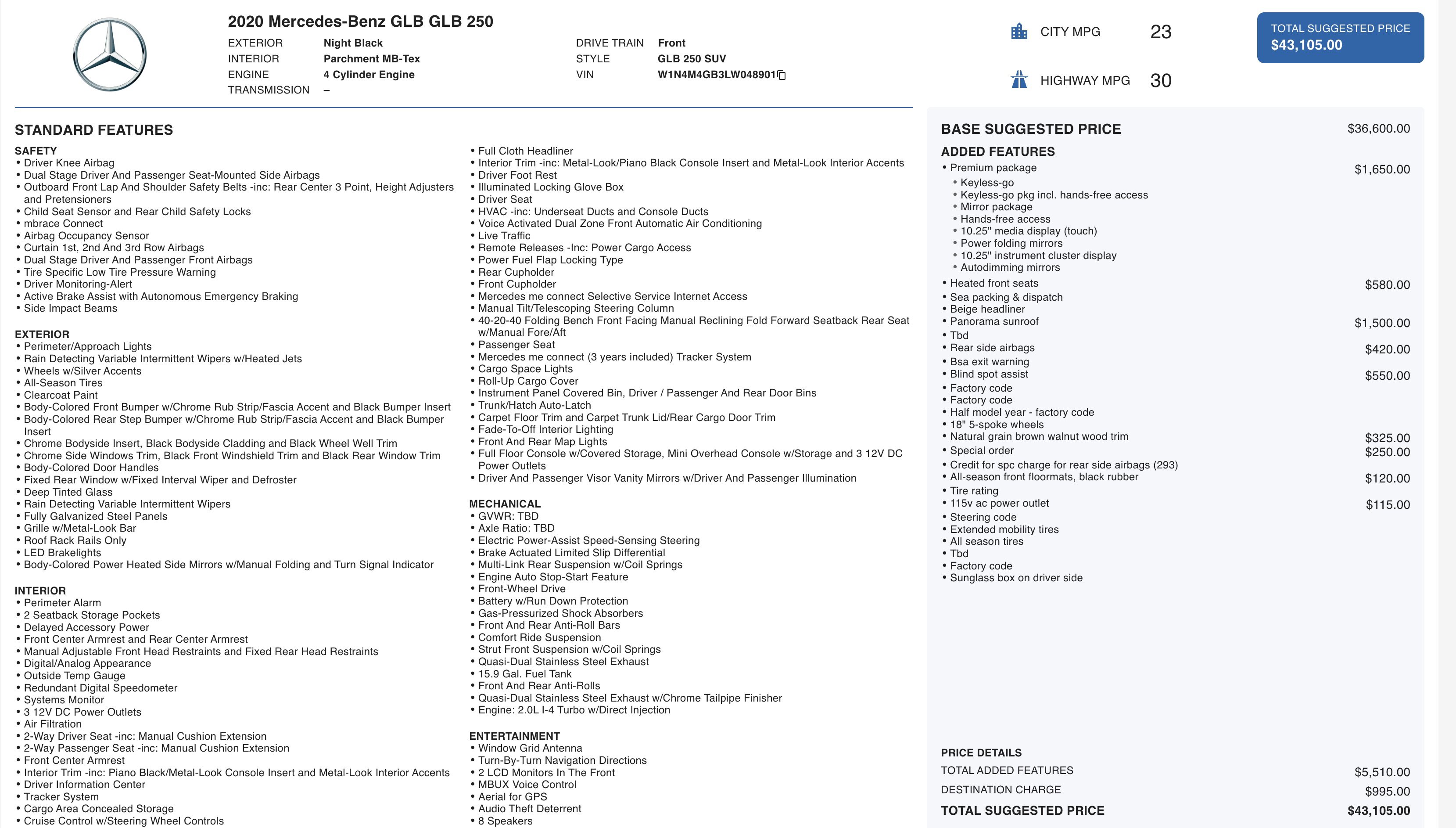 Used 2020 Mercedes-Benz GLB 250 w/ Premium Package image 6