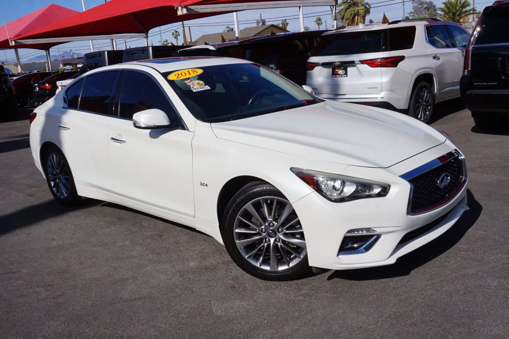 Used 2018 INFINITI Q50 Luxe w/ Cargo Package (L95) RWD image 2