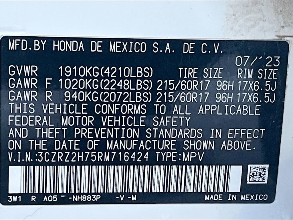 Used 2024 Honda HR-V EX-L image 33