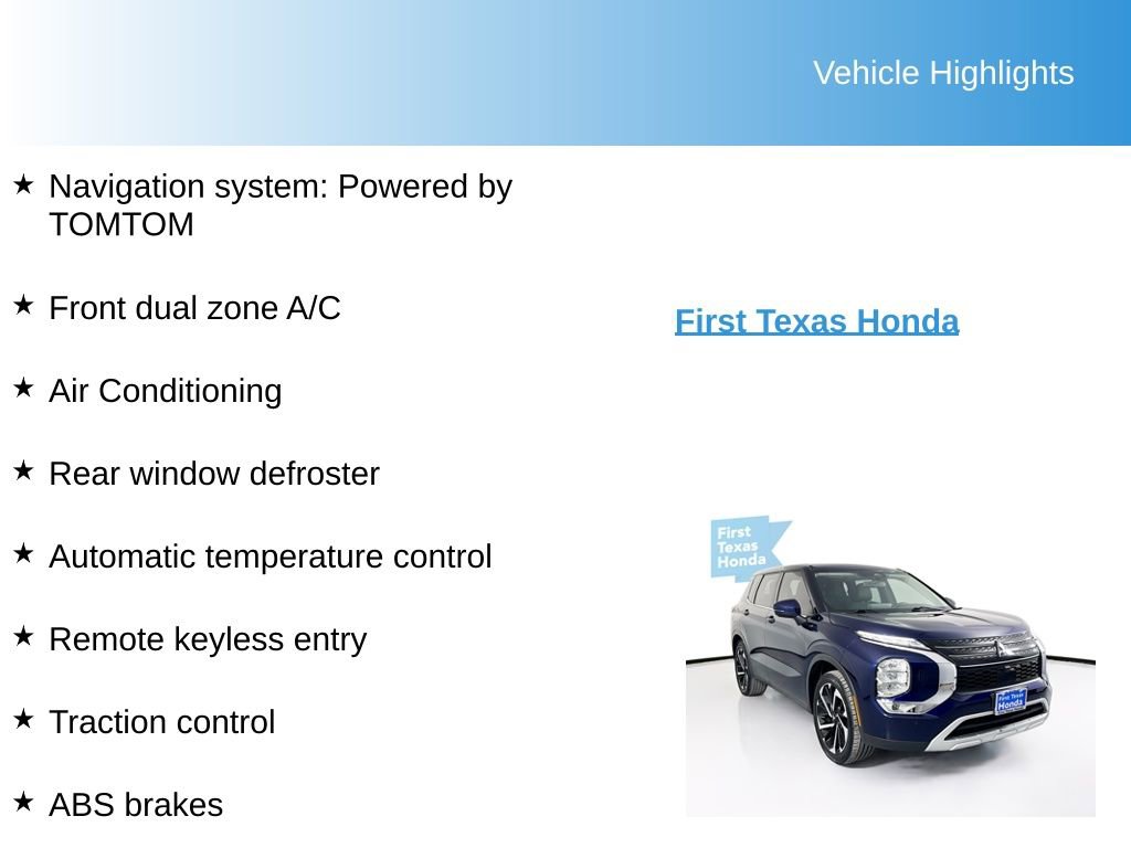 Used 2022 Mitsubishi Outlander SE image 9