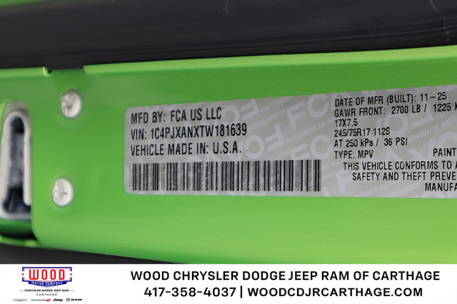 New 2026 Jeep Wrangler Sport AWD/4WD image 23