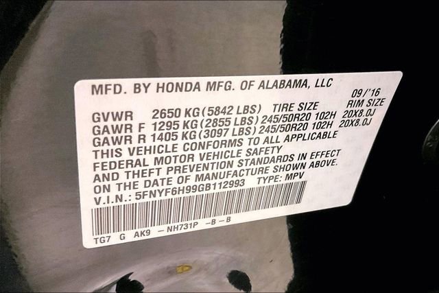 Used 2016 Honda Pilot Touring image 35