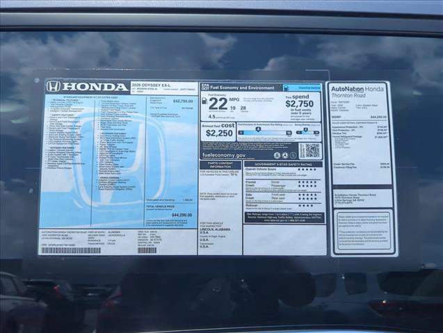 New 2026 Honda Odyssey EX-L image 22