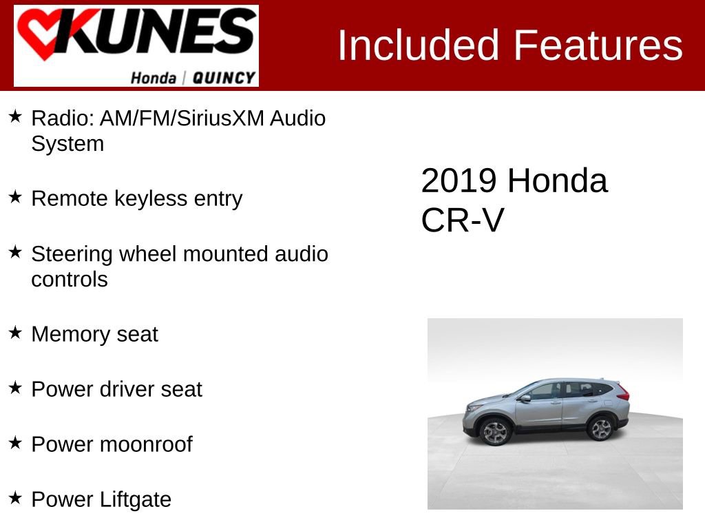 Used 2019 Honda CR-V EX-L image 2