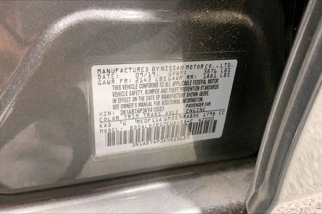 Used 2019 Nissan Sentra SV w/ Special Edition Package FWD image 14