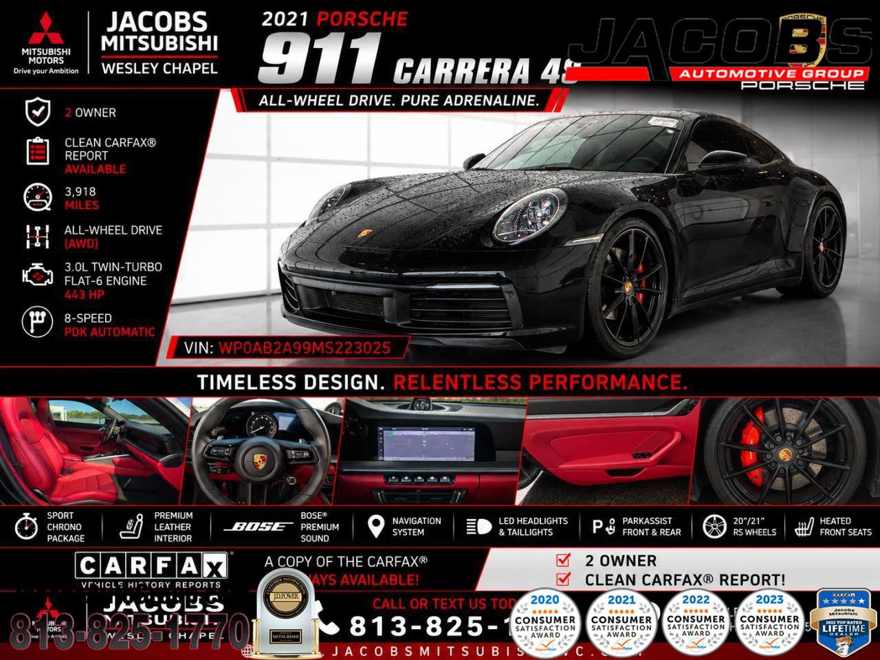 Used 2021 Porsche 911 Carrera 4S