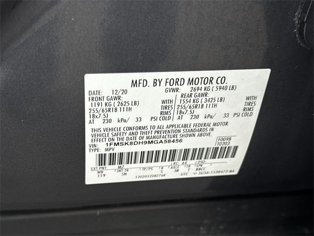 Used 2021 Ford Explorer XLT w/ Equipment Group 202A image 34
