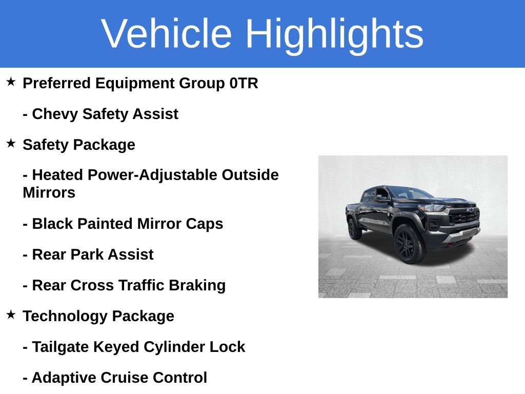 Certified 2024 Chevrolet Colorado Trail Boss w/ Technology Package AWD/4WD image 3