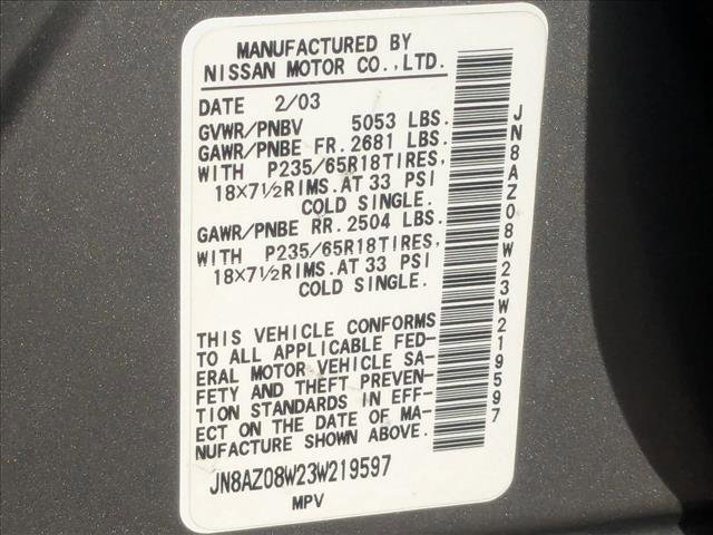 Used 2003 Nissan Murano SL w/ Premium Pkg image 24