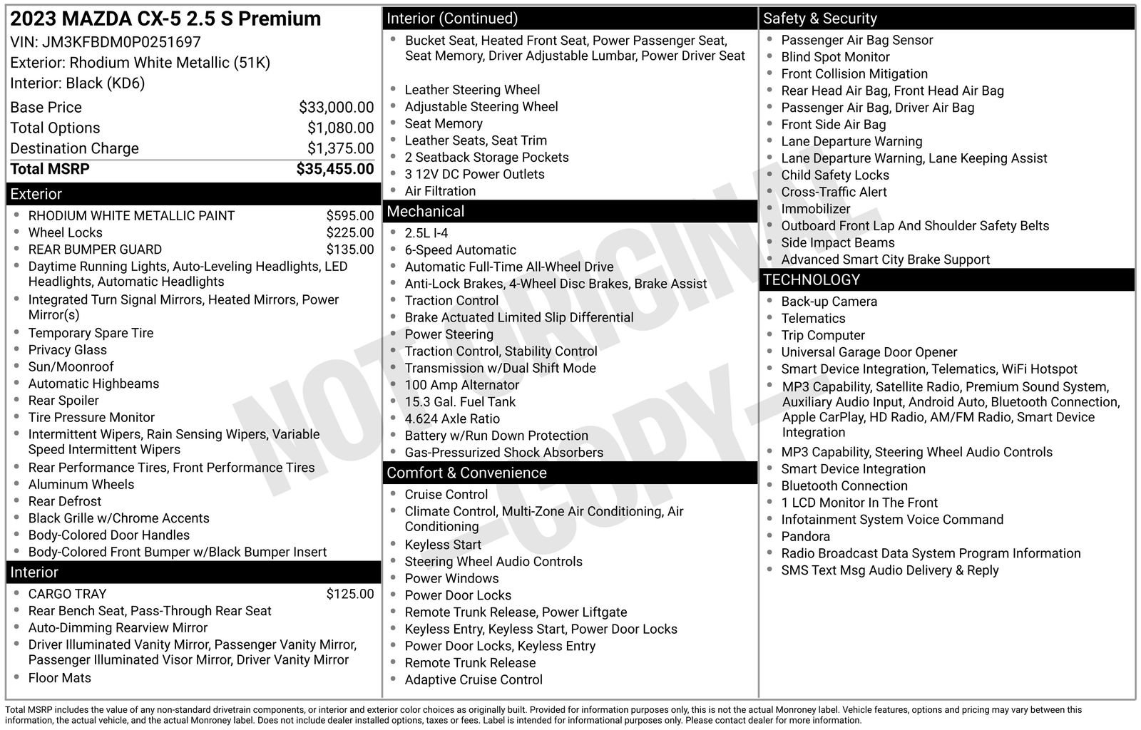 Certified 2023 MAZDA CX-5 AWD 2.5 S w/ Premium Package image 43