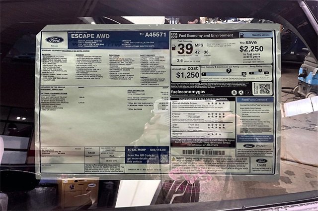 New 2026 Ford Escape Platinum w/ Premium Technology Package image 14