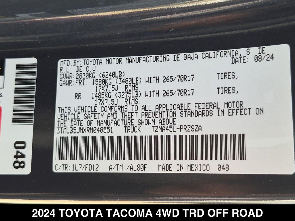 Used 2024 Toyota Tacoma TRD Off-Road AWD/4WD image 25