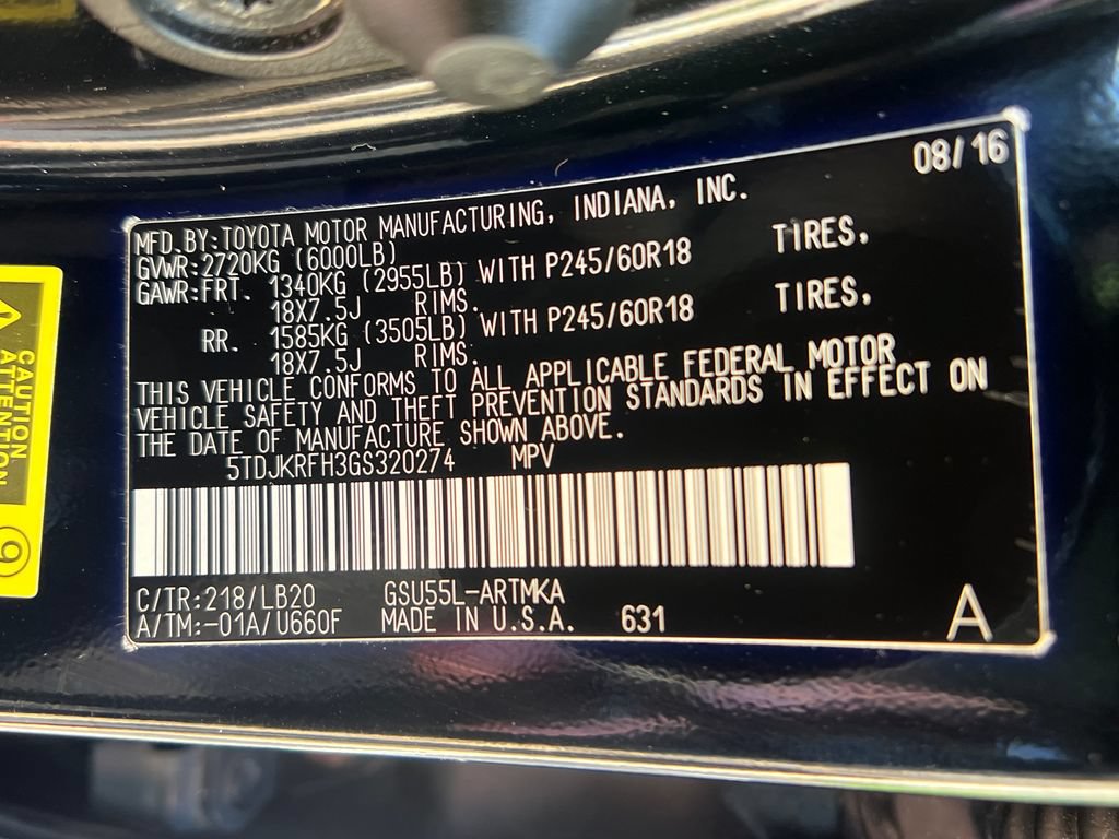 Used 2016 Toyota Highlander XLE AWD/4WD image 28