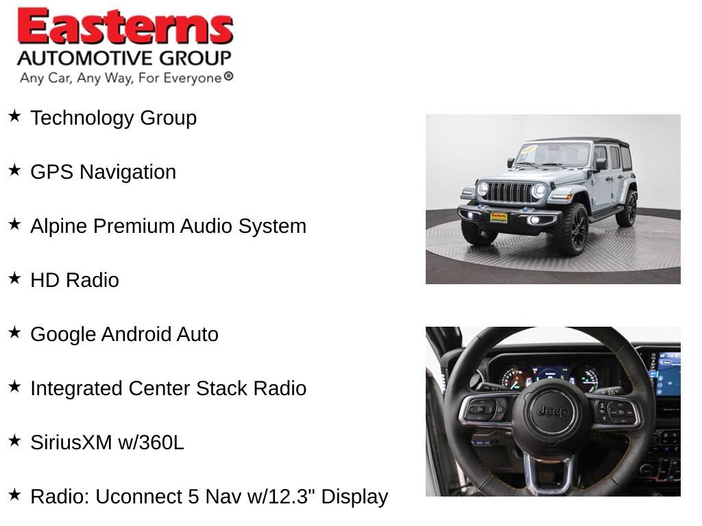 Used 2024 Jeep Wrangler Unlimited Sahara w/ Technology Group AWD/4WD image 13