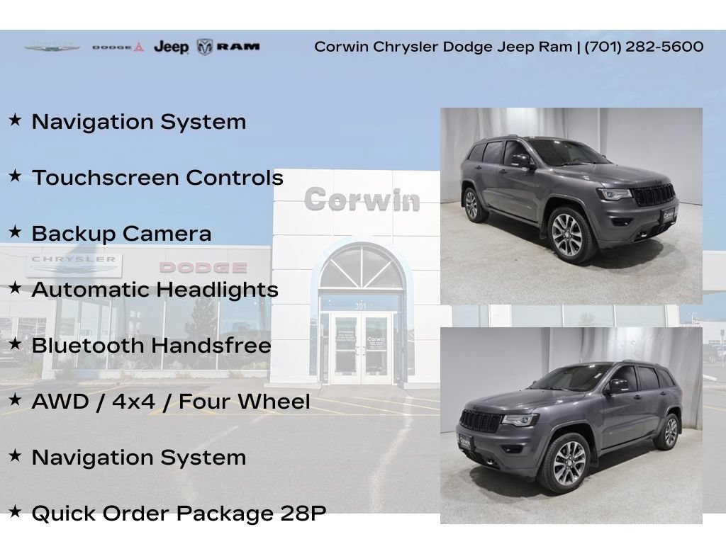 Used 2017 Jeep Grand Cherokee Overland w/ Jeep Active Safety Group AWD/4WD image 8