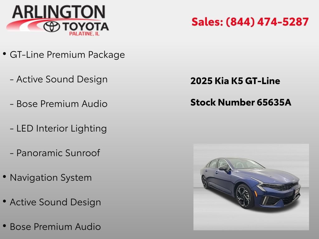 Used 2025 Kia K5 GT-Line w/ GT-Line Premium Package AWD/4WD image 2