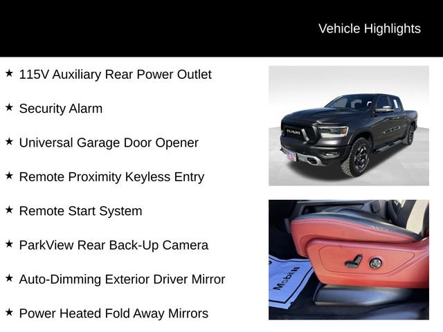 Certified 2019 RAM 1500 Rebel w/ Rebel Level 2 Equipment Group AWD/4WD image 16