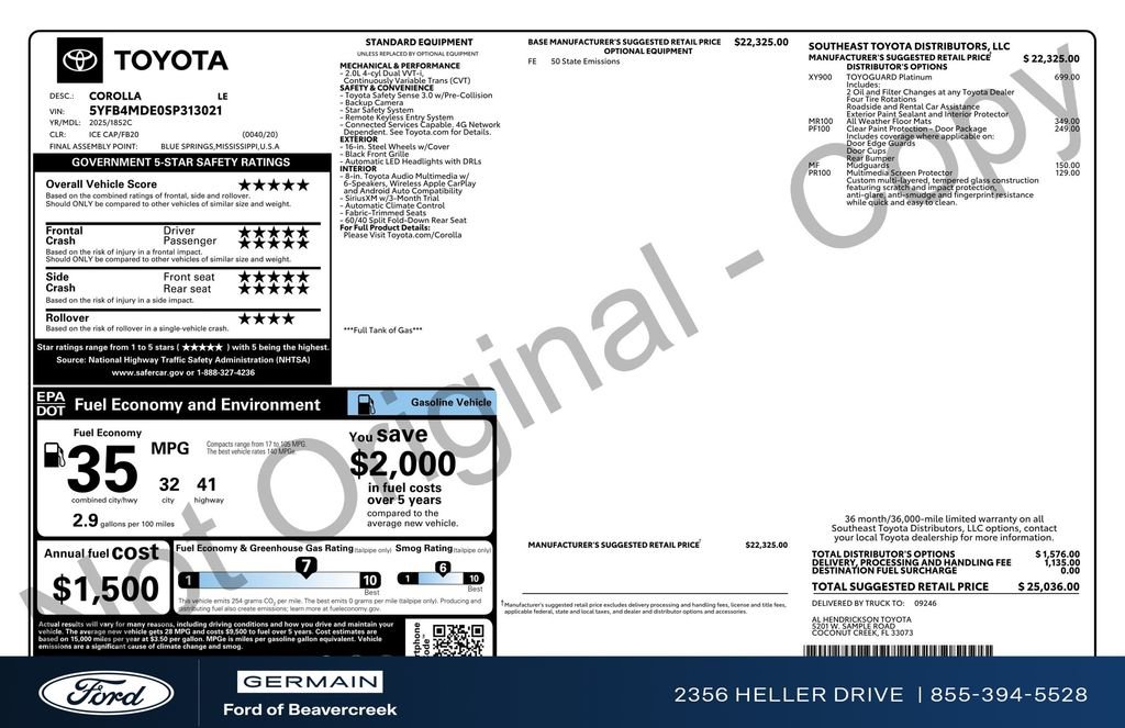 Used 2025 Toyota Corolla LE image 33