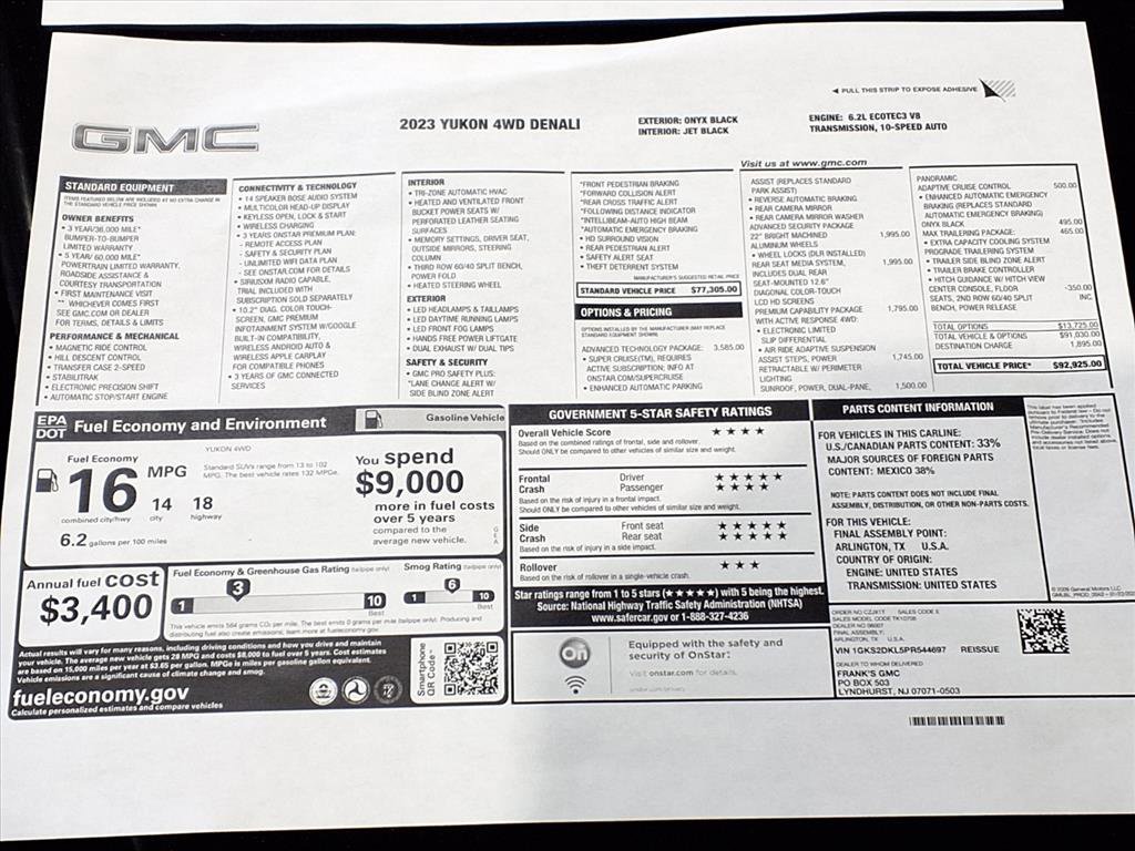 Used 2023 GMC Yukon Denali w/ Advanced Technology Package image 26