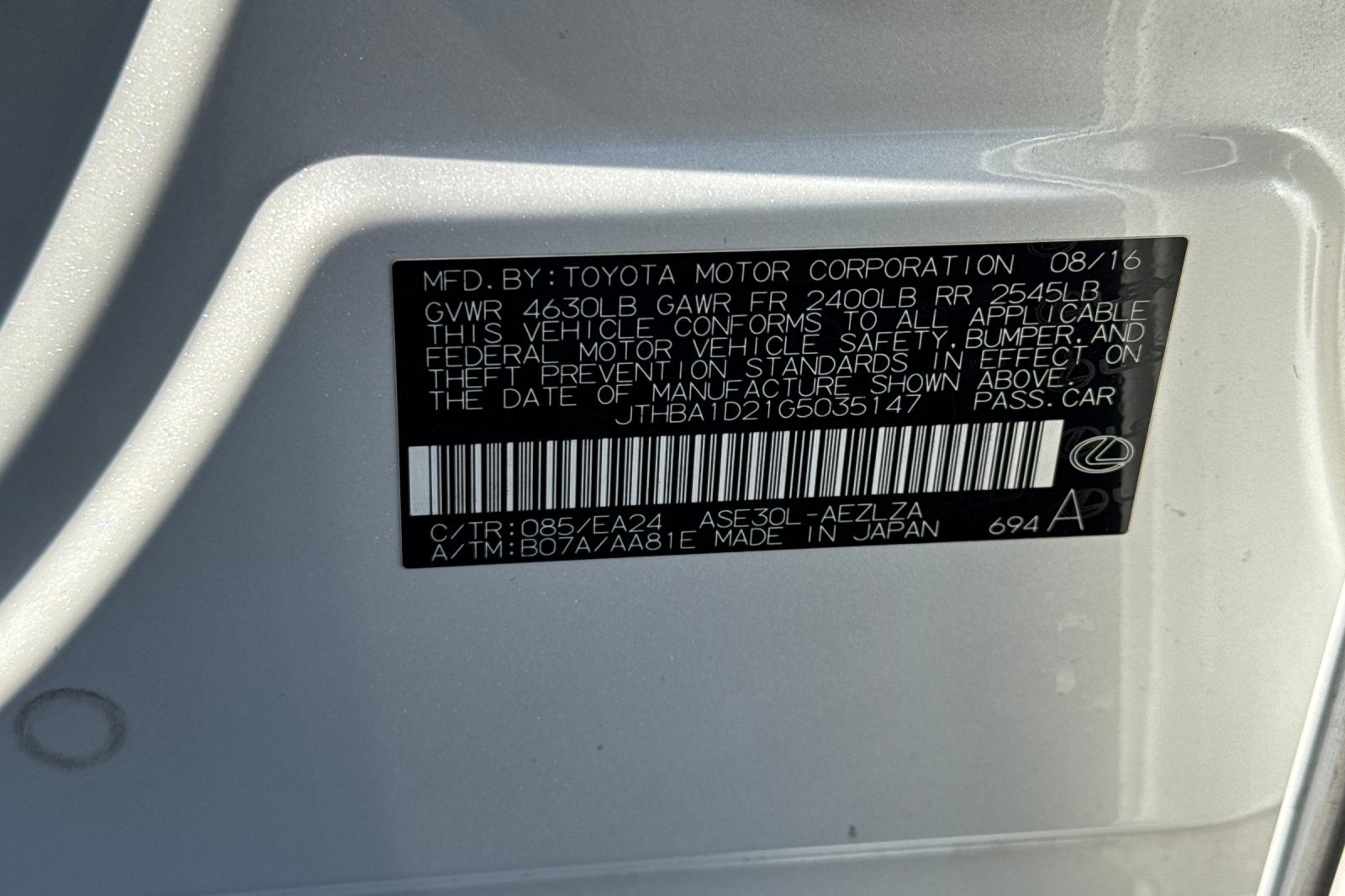 Used 2016 Lexus IS 200t RWD image 29