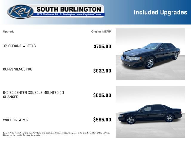 Used 2000 Cadillac Seville STS w/ Convenience Pkg FWD image 3