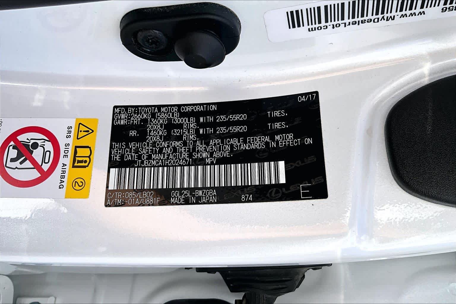 Used 2017 Lexus RX 350 AWD w/ Premium Package image 35