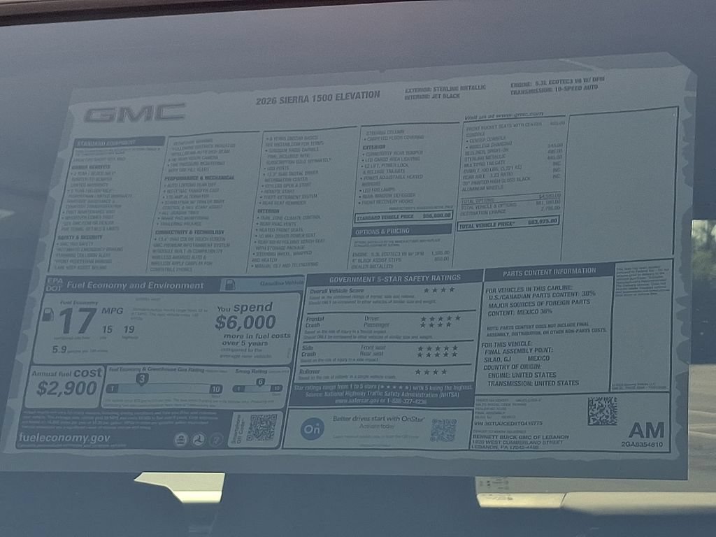 New 2026 GMC Sierra 1500 Elevation AWD/4WD image 3